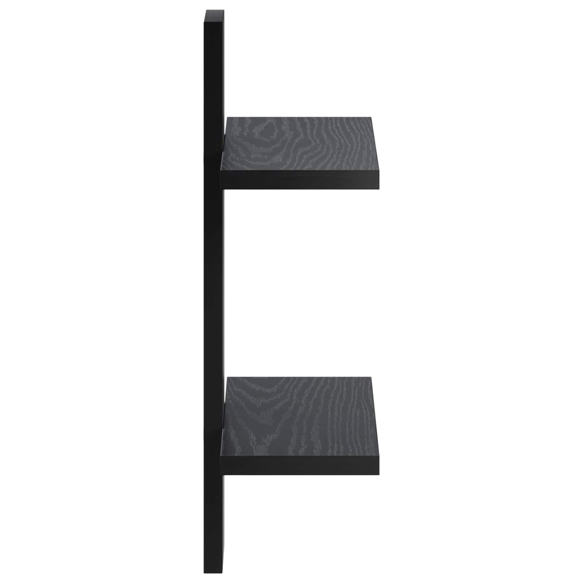 Ράφι Τοίχου Μαύρη Δρυς 30 x 13.5 x 43 cm Επεξεργασμένο Ξύλο