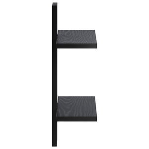 Ράφι Τοίχου Μαύρη Δρυς 30 x 13.5 x 43 cm Επεξεργασμένο Ξύλο