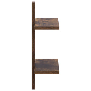 Ράφι Τοίχου Καπνισμένο Ξύλο Δρυός 30 x 13.5 x 43 cm