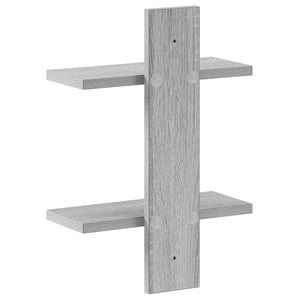 Ράφι Τοίχου Γκρι Sonoma 30 x 13.5 x 43 cm Επεξεργασμένο Ξύλο