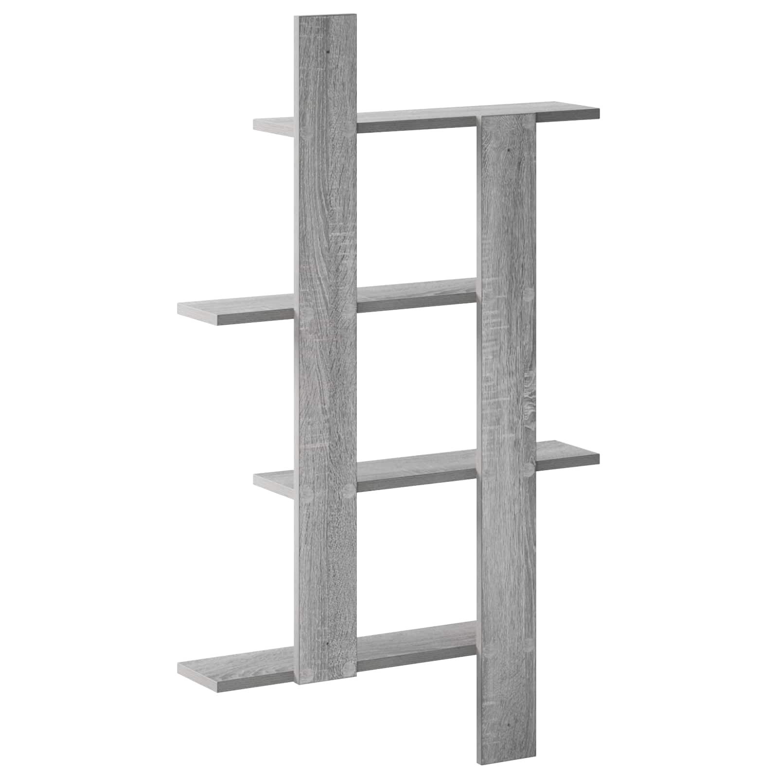 Ράφι Τοίχου Γκρι Sonoma 61 x 13,5 x 105 εκ Επεξεργασμένο Ξύλο