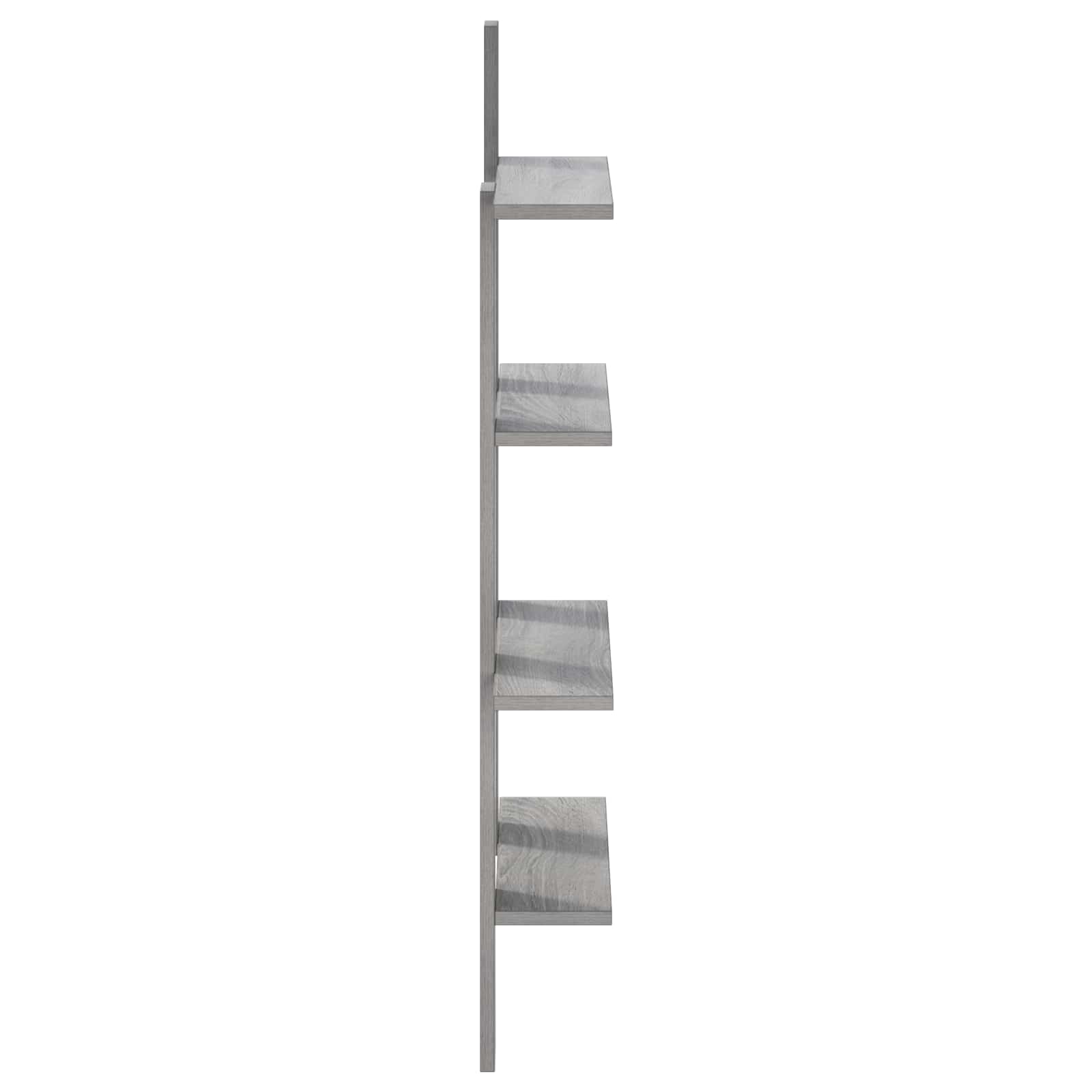 Ράφι Τοίχου Γκρι Sonoma 61 x 13,5 x 105 εκ Επεξεργασμένο Ξύλο