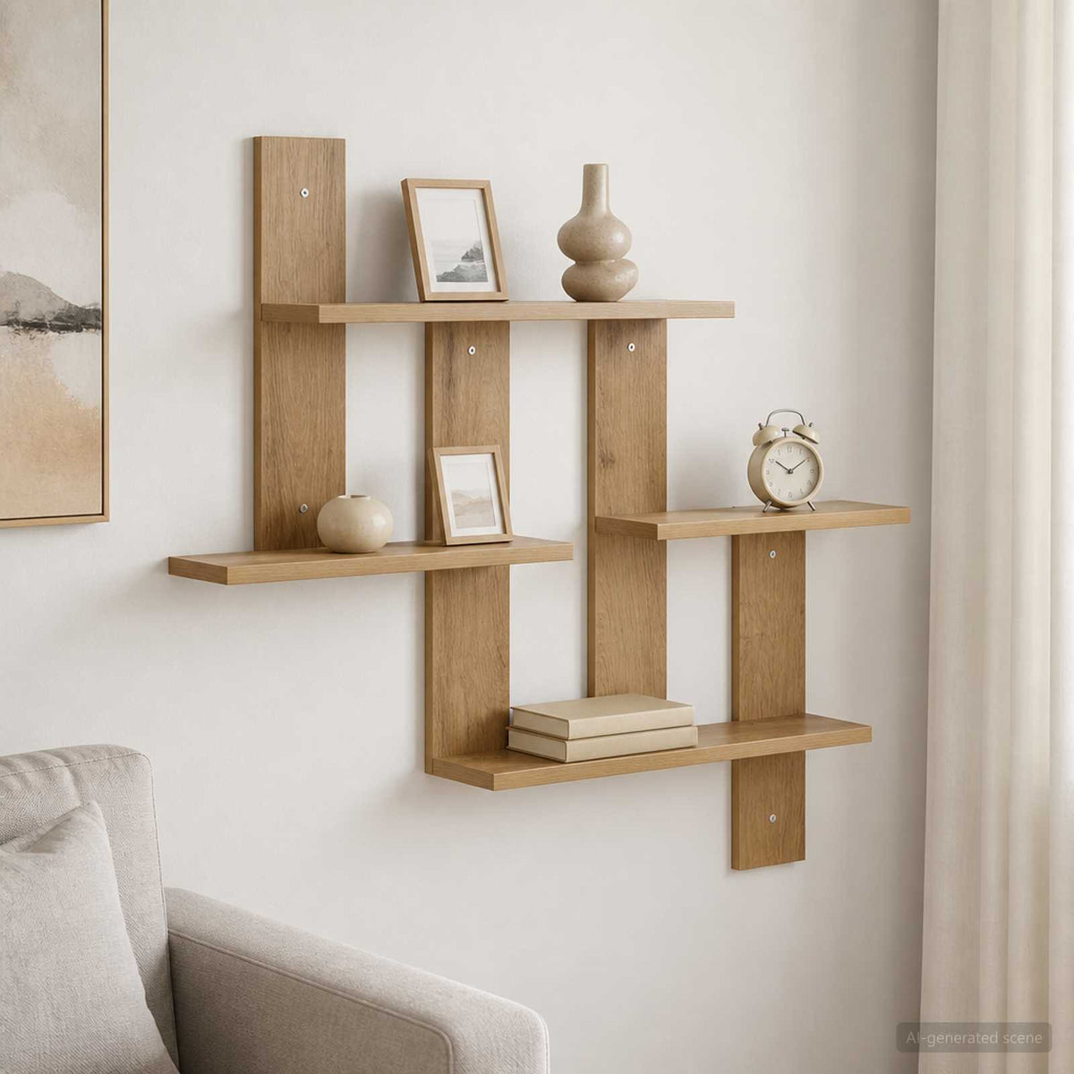 Ράφι Τοίχου Artisan Δρυς 85 x 13,5 x 73,5 εκ Επεξεργασμένο Ξύλο