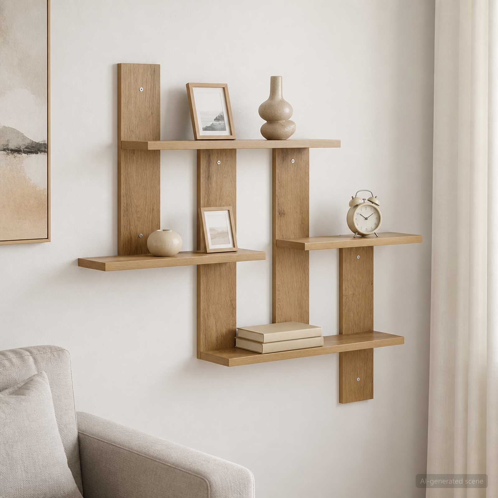 Ράφι Τοίχου Artisan Δρυς 85 x 13,5 x 73,5 εκ Επεξεργασμένο Ξύλο