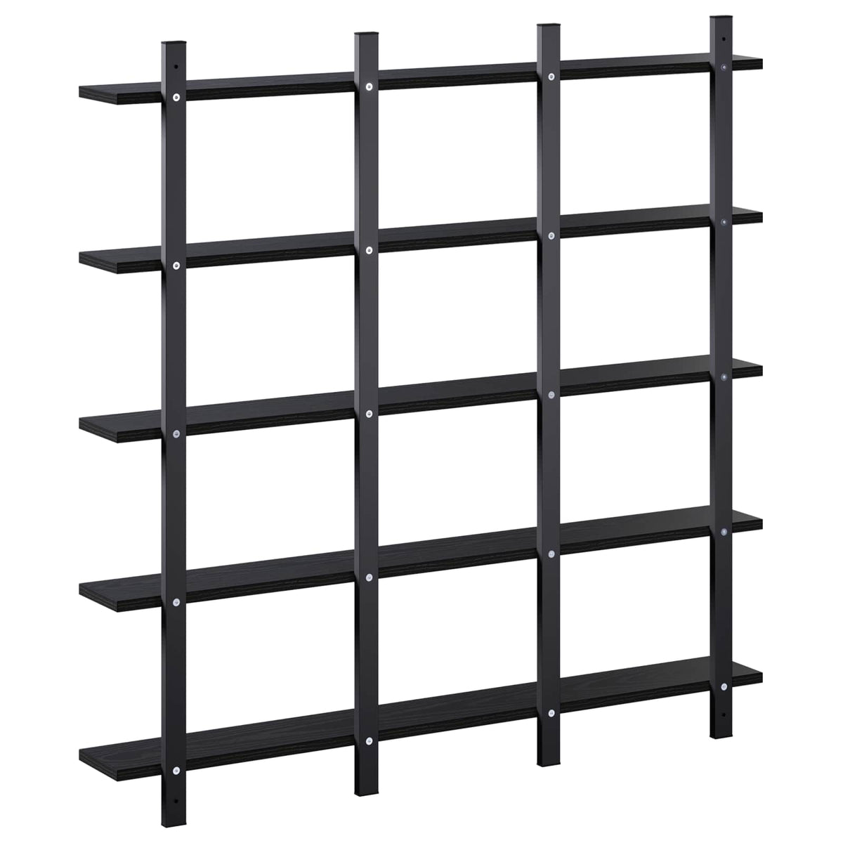 Ράφι Τοίχου Μαύρη Δρυς 102 x 13.5 x 102 cm Επεξεργασμένο Ξύλο