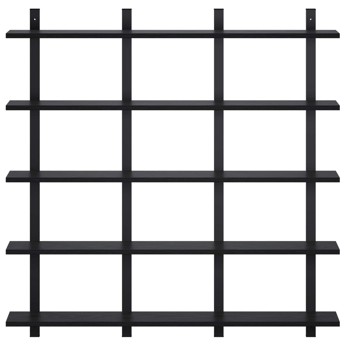 Ράφι Τοίχου Μαύρη Δρυς 102 x 13.5 x 102 cm Επεξεργασμένο Ξύλο