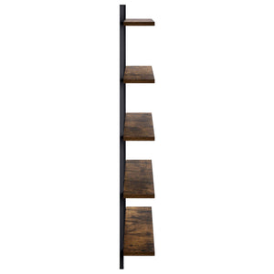 Ράφι Τοίχου Καπνισμένο Ξύλο Δρυός 102 x 13.5 x 102 cm - Pakobazaar