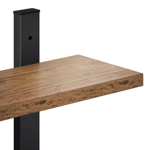 Ράφι Τοίχου Παλαιωμένο ξύλο 102 x 13.5 x 102 cm - Pakobazaar