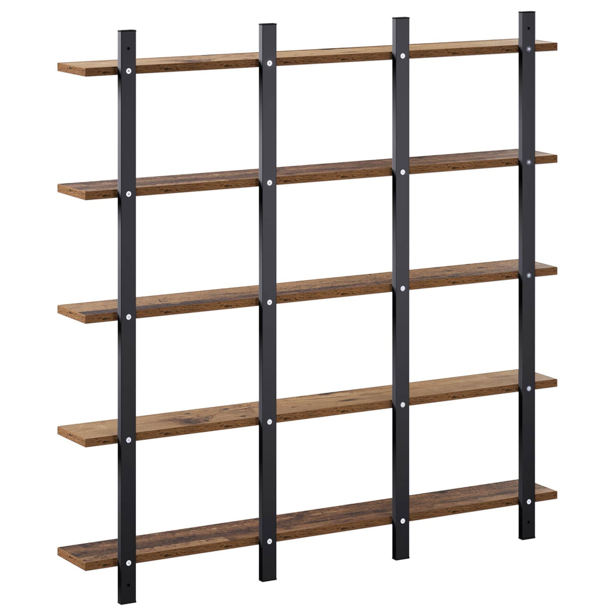 Ράφι Τοίχου Παλαιωμένο ξύλο 102 x 13.5 x 102 cm - Pakobazaar