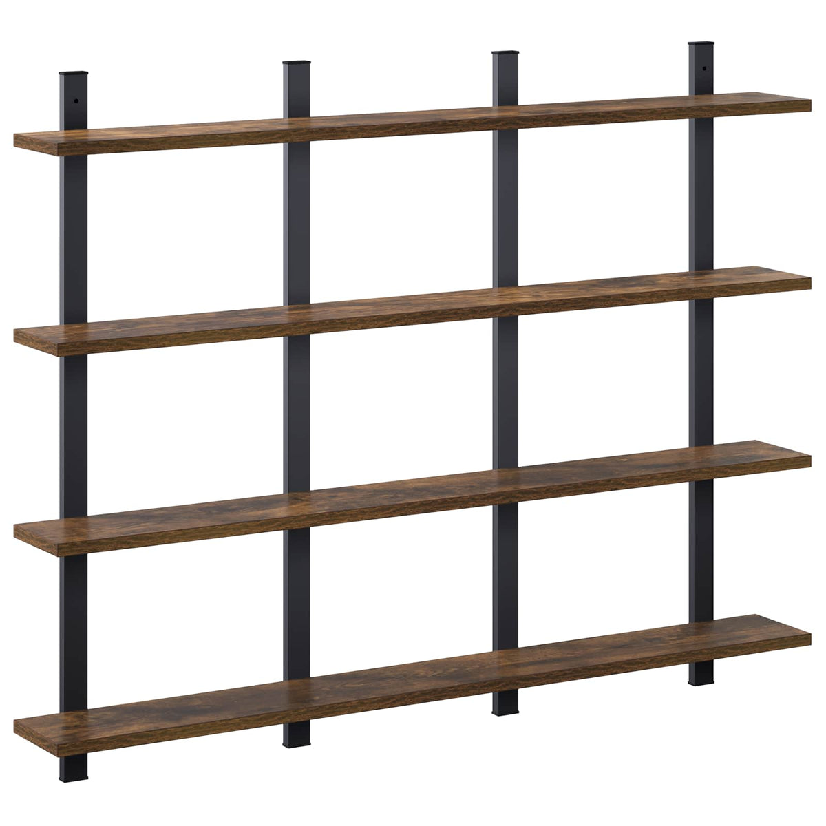Ράφι Τοίχου Καπνισμένο Ξύλο Δρυός 102 x 13.5 x 80 cm - Pakobazaar