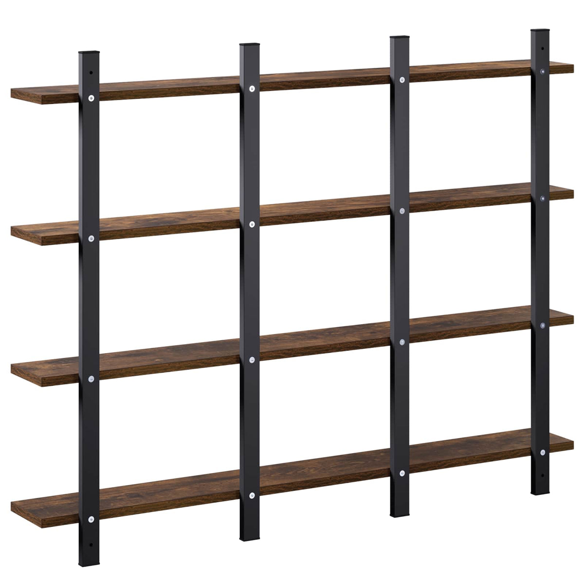 Ράφι Τοίχου Καπνισμένο Ξύλο Δρυός 102 x 13.5 x 80 cm - Pakobazaar