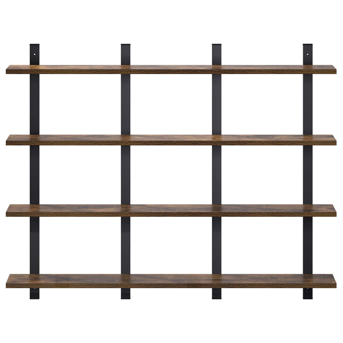 Ράφι Τοίχου Καπνισμένο Ξύλο Δρυός 102 x 13.5 x 80 cm - Pakobazaar