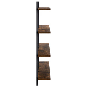 Ράφι Τοίχου Καπνισμένο Ξύλο Δρυός 102 x 13.5 x 80 cm - Pakobazaar
