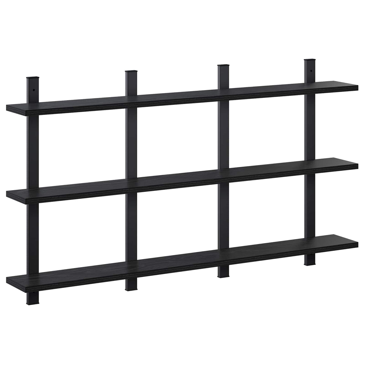 Ράφι Τοίχου Μαύρη Δρυς 102 x 13.5 x 58 cm Επεξεργασμένο Ξύλο - Pakobazaar