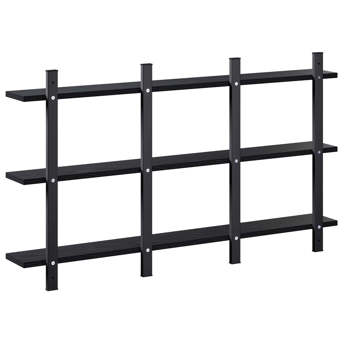 Ράφι Τοίχου Μαύρη Δρυς 102 x 13.5 x 58 cm Επεξεργασμένο Ξύλο - Pakobazaar