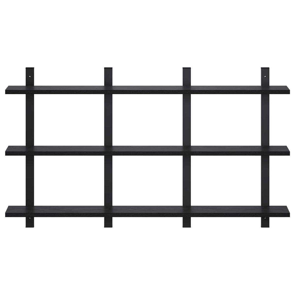 Ράφι Τοίχου Μαύρη Δρυς 102 x 13.5 x 58 cm Επεξεργασμένο Ξύλο - Pakobazaar