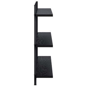 Ράφι Τοίχου Μαύρη Δρυς 102 x 13.5 x 58 cm Επεξεργασμένο Ξύλο - Pakobazaar