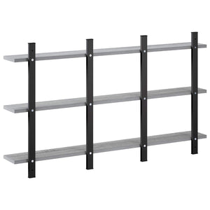 Ράφι Τοίχου Γκρι Sonoma 102 x 13.5 x 58 cm Επεξεργασμένο Ξύλο - Pakobazaar