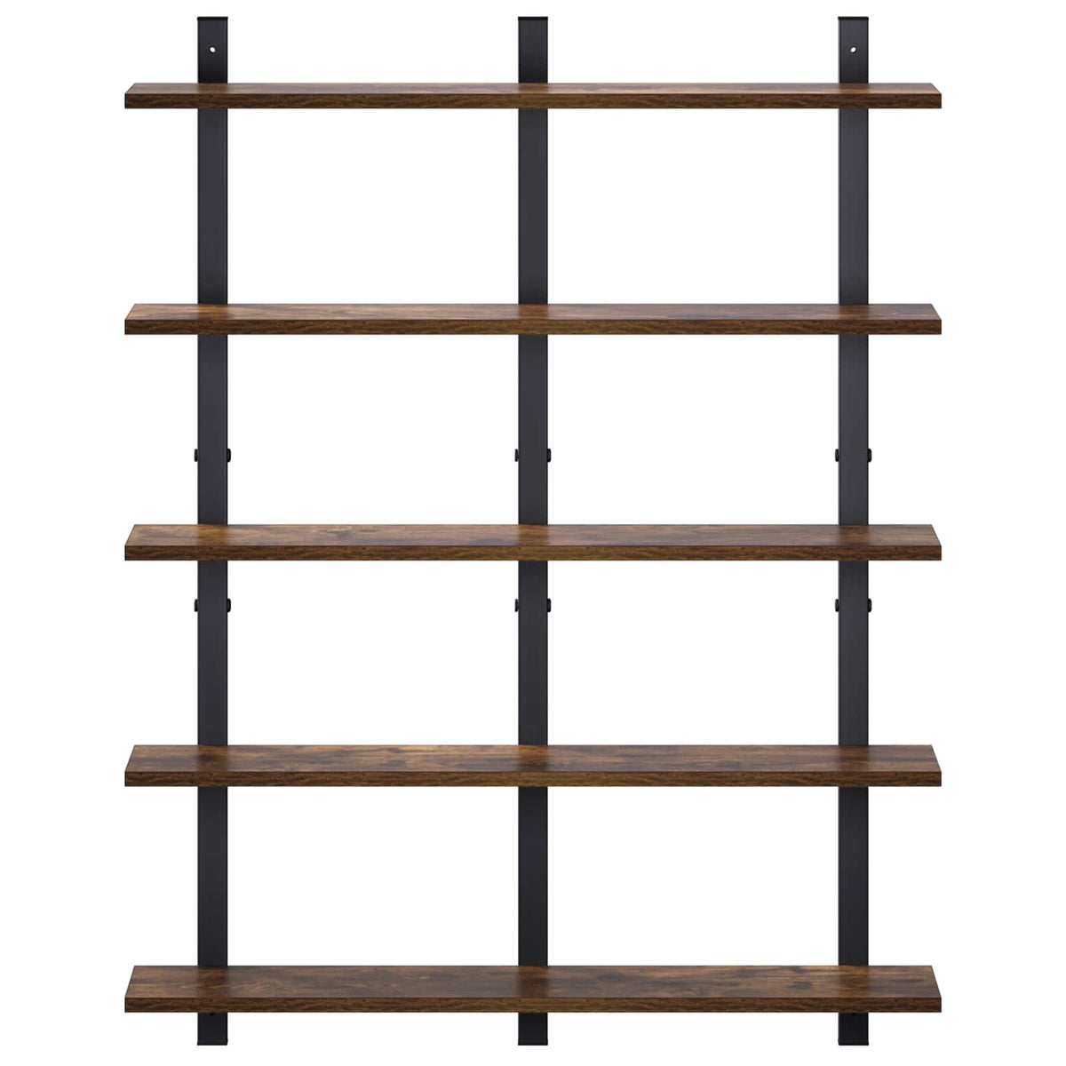 Ράφι Τοίχου Καπνισμένο Ξύλο Δρυός 79.5 x 13.5 x 102 cm - Pakobazaar