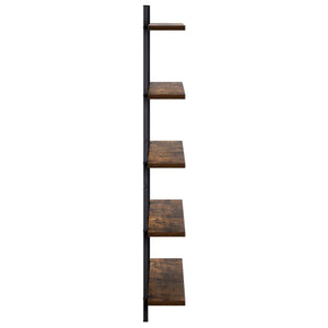 Ράφι Τοίχου Καπνισμένο Ξύλο Δρυός 79.5 x 13.5 x 102 cm - Pakobazaar
