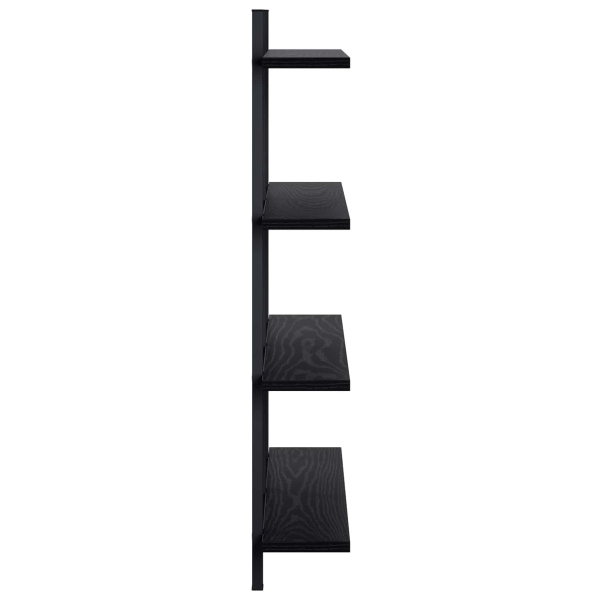 Ράφι Τοίχου Μαύρη Δρυς 79,5 x 13,5 x 80 cm Επεξεργασμένο Ξύλο