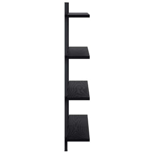 Ράφι Τοίχου Μαύρη Δρυς 79,5 x 13,5 x 80 cm Επεξεργασμένο Ξύλο