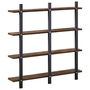 Ράφι Τοίχου Καπνισμένο Ξύλο Δρυός 79,5 x 13,5 x 80 cm - Pakobazaar