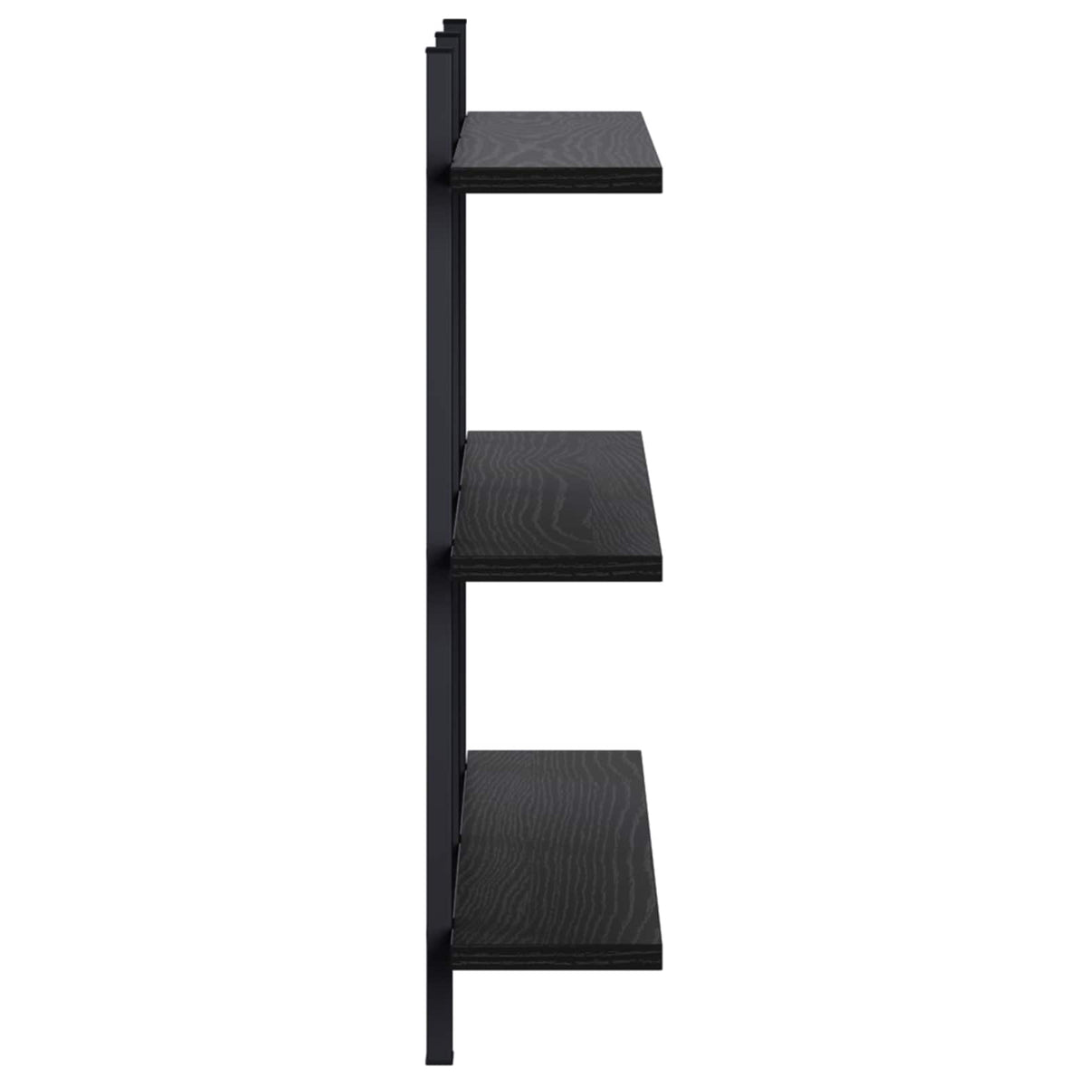 Ράφι Τοίχου Μαύρη Δρυς 79.5 x 13.5 x 58 cm Επεξεργασμένο Ξύλο - Pakobazaar