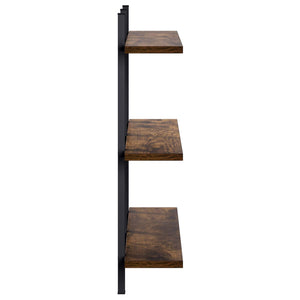 Ράφι Τοίχου Καπνισμένο Ξύλο Δρυός 79.5 x 13.5 x 58 cm - Pakobazaar