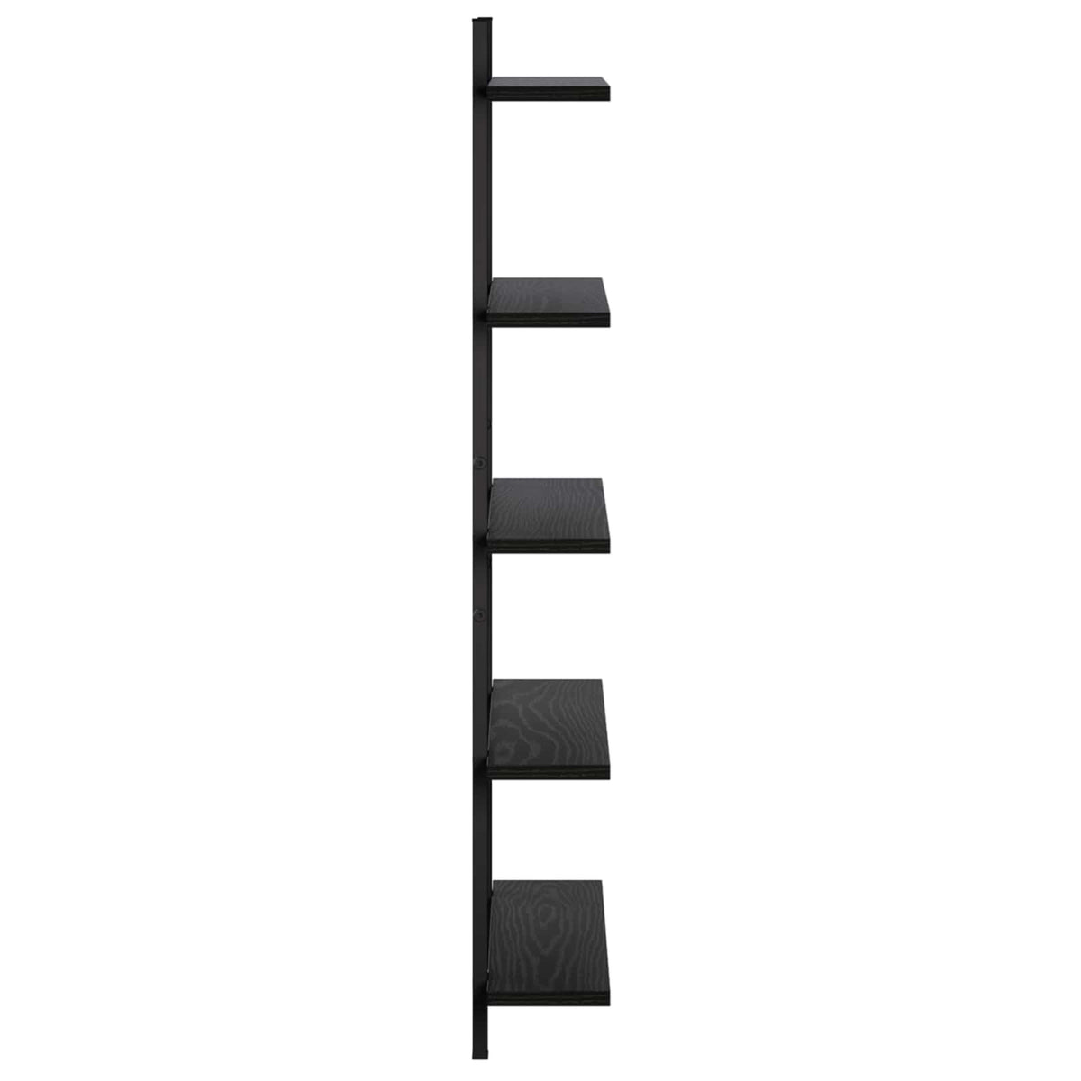 Ράφι Τοίχου Μαύρη Δρυς 60.5 x 13.5 x 102.5 cm