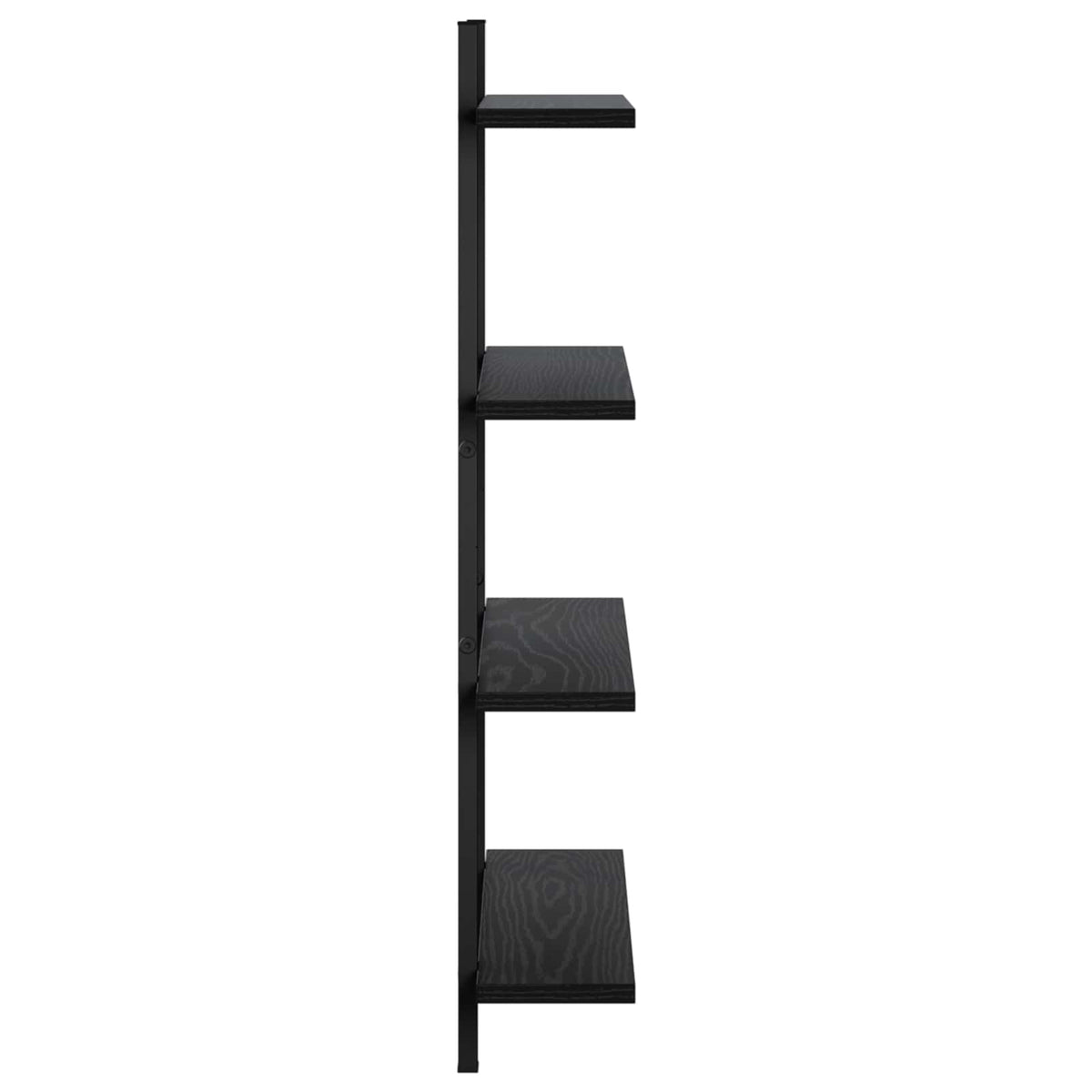 Ράφι Τοίχου Μαύρη Δρυς 60.5 x 13.5 x 80.5 cm Επεξεργασμένο Ξύλο - Pakobazaar