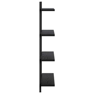 Ράφι Τοίχου Μαύρη Δρυς 60.5 x 13.5 x 80.5 cm Επεξεργασμένο Ξύλο - Pakobazaar