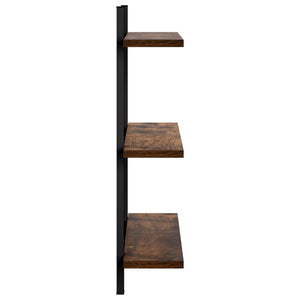 Ράφι Τοίχου Καπνισμένο Ξύλο Δρυός 60,5 x 13,5 x 58,5 cm - Pakobazaar