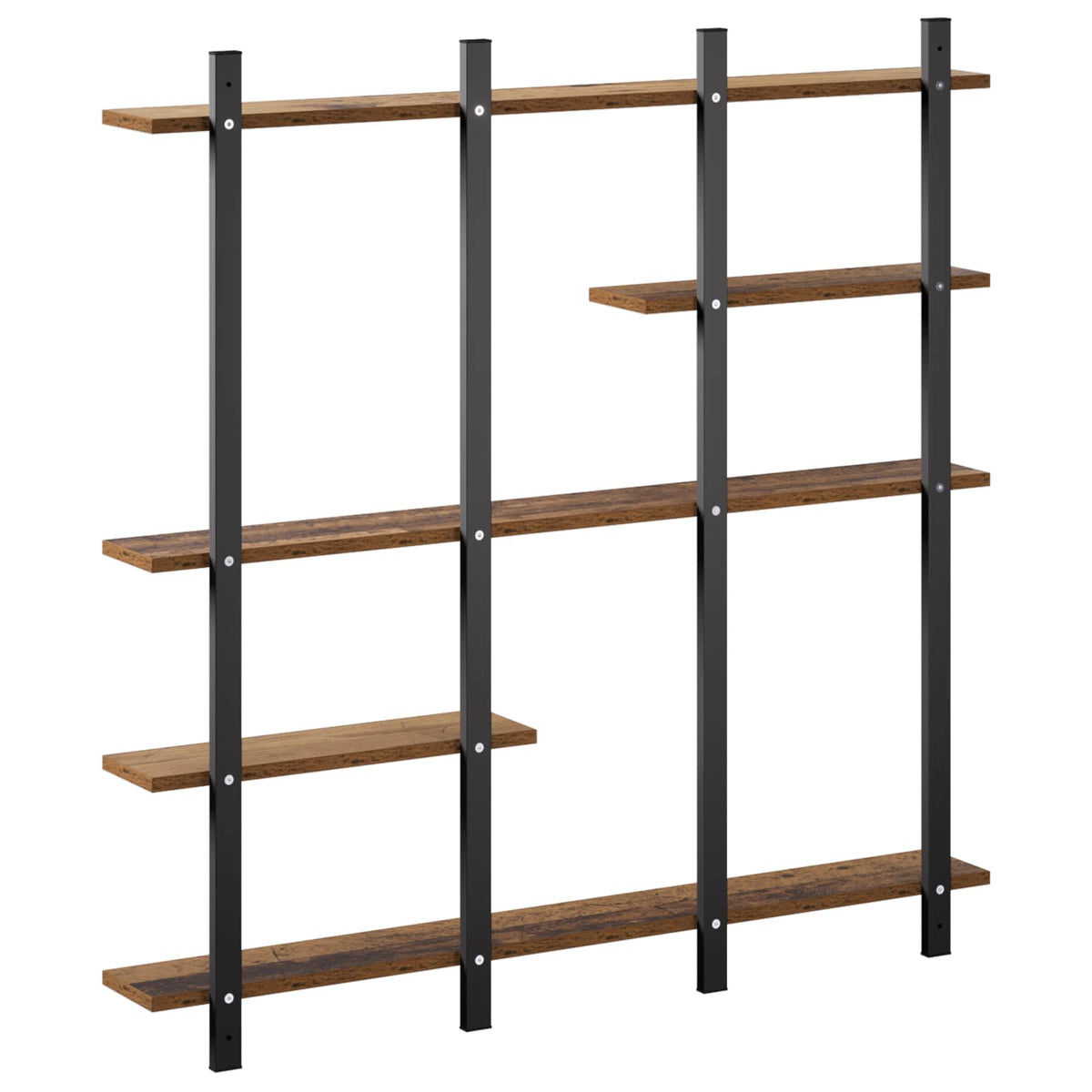 Ράφι Τοίχου Παλαιωμένο ξύλο 102 x 13.5 x 102.5 cm - Pakobazaar