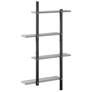 Ράφι Τοίχου Γκρι Sonoma 61 x 13,5 x 105,5 cm Επεξεργασμένο Ξύλο - Pakobazaar