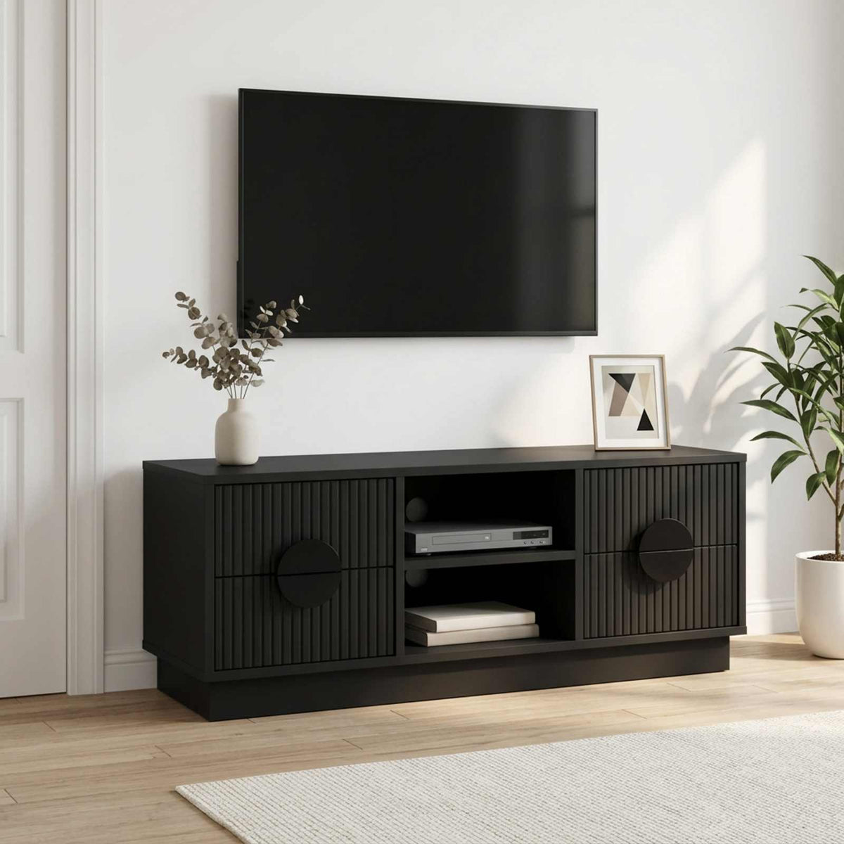 Ντουλάπι TV VENRAY 101 x 36,5 x 40 cm Μαύρο