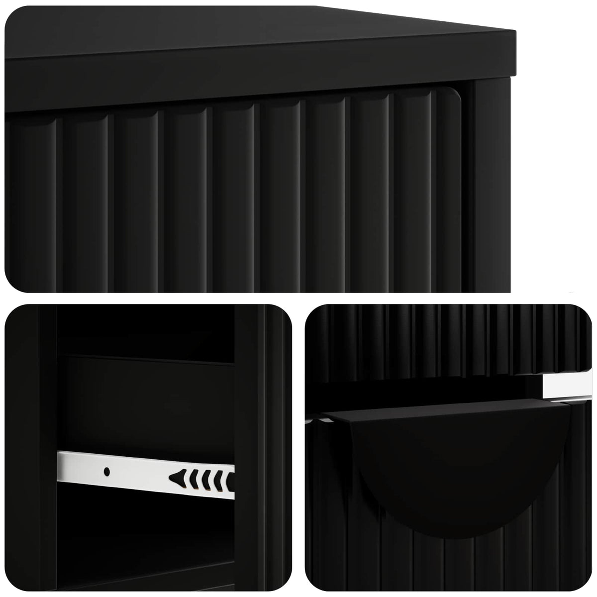 Ντουλάπι TV VENRAY 101 x 36,5 x 40 cm Μαύρο