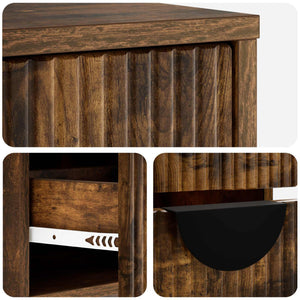 Ντουλάπι TV VENRAY 101 x 36,5 x 40 cm Καπνισμένο Ξύλο Δρυός - Pakobazaar