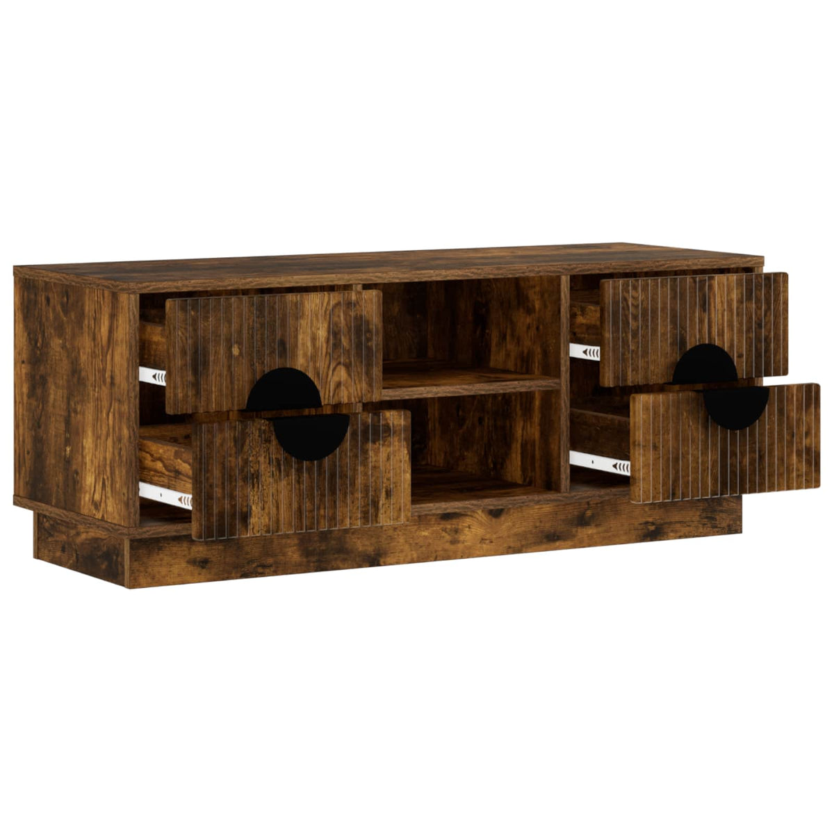 Ντουλάπι TV VENRAY 101 x 36,5 x 40 cm Καπνισμένο Ξύλο Δρυός - Pakobazaar