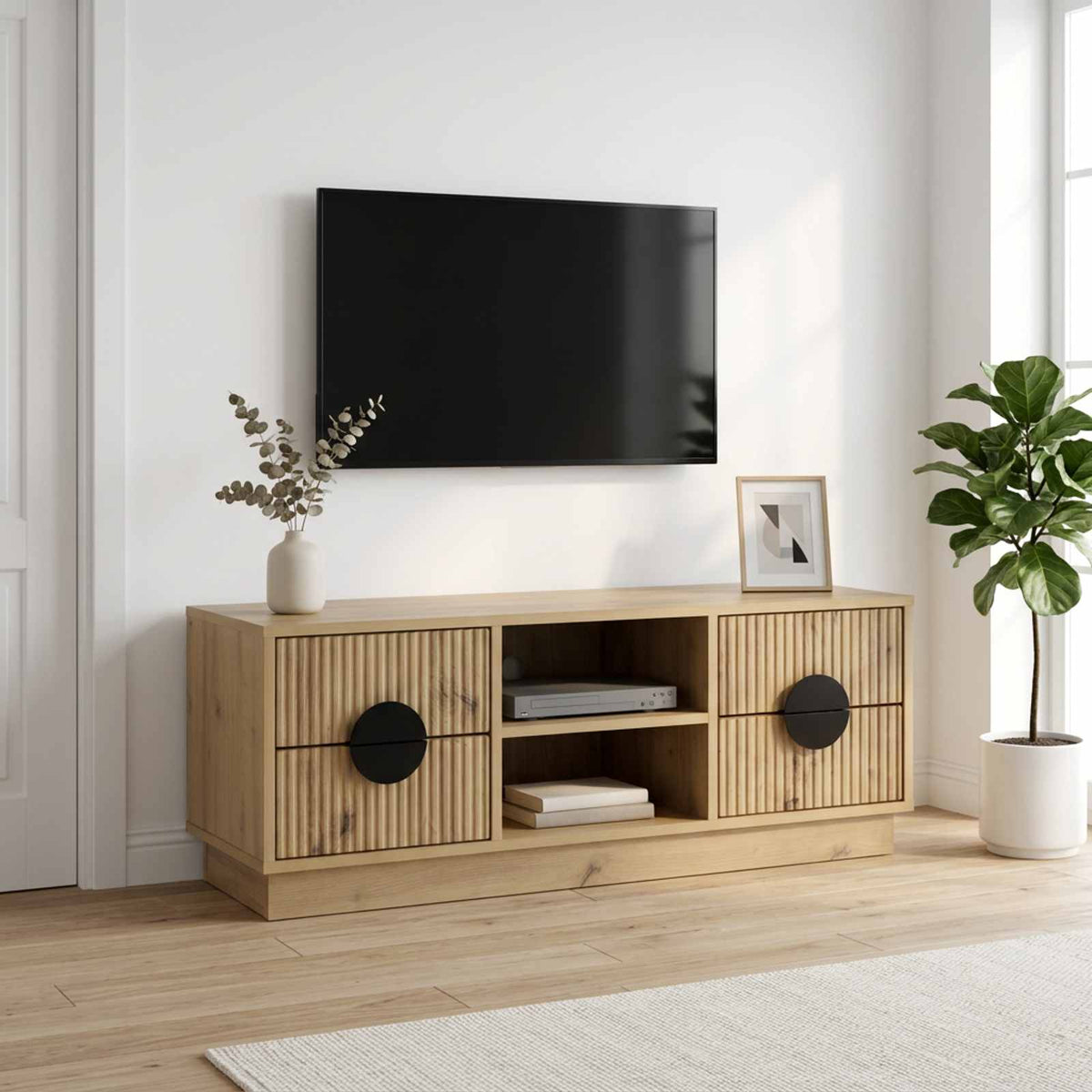 Ντουλάπι TV VENRAY 101 x 36,5 x 40 cm Artisan Δρυς