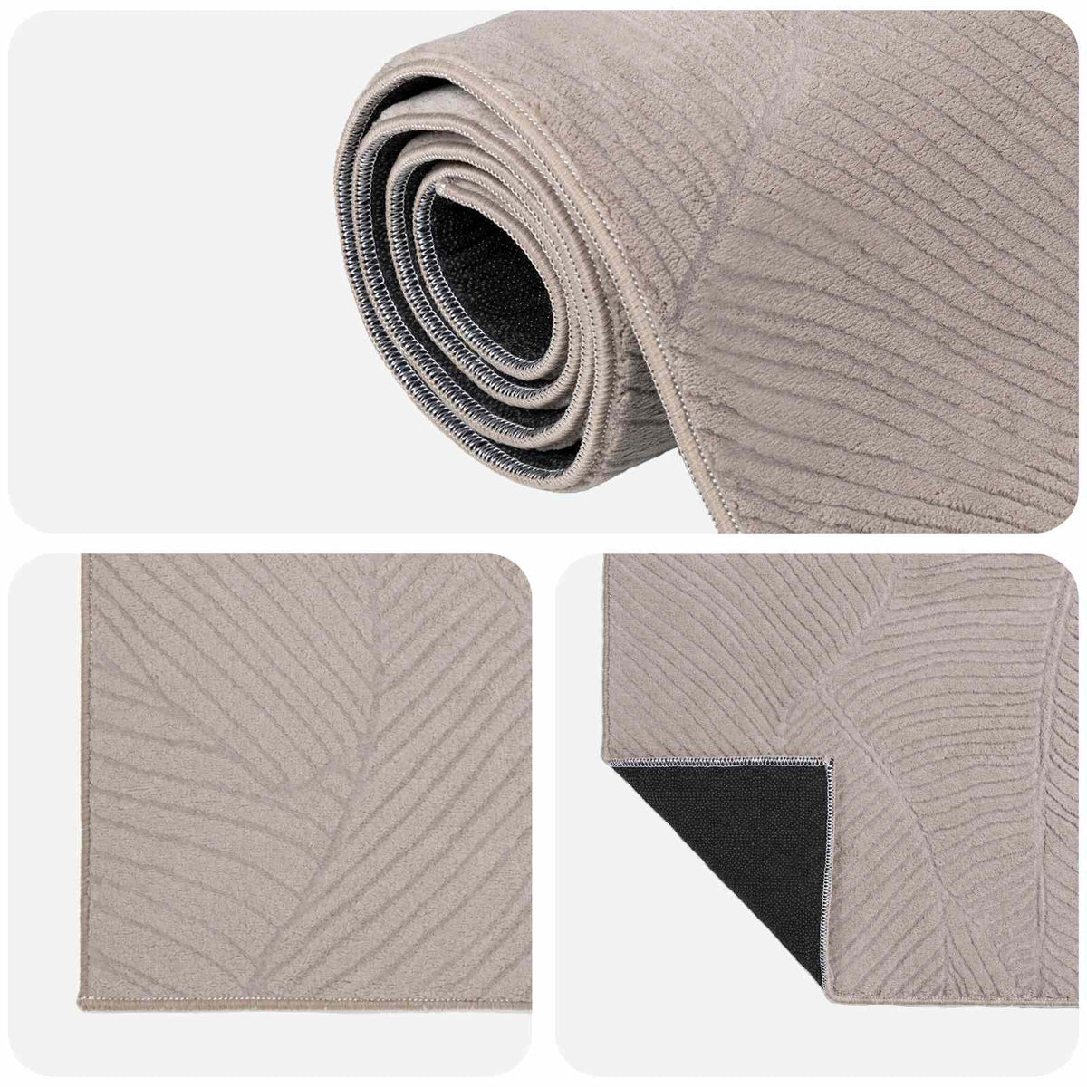 Χαλί IZA Μπεζ 120 x 170 cm 100% Πολυεστέρας Χαμηλό πέλος