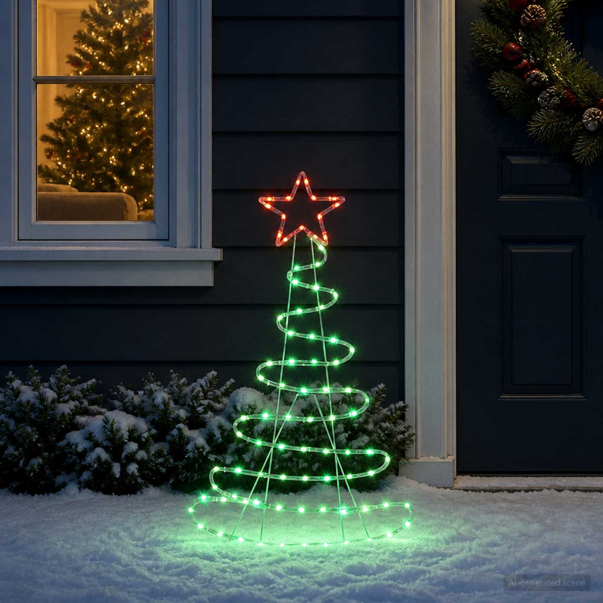 Φωτιζόμενο χριστουγεννιάτικο δέντρο LED LOVIISA 100 LED - Pakobazaar