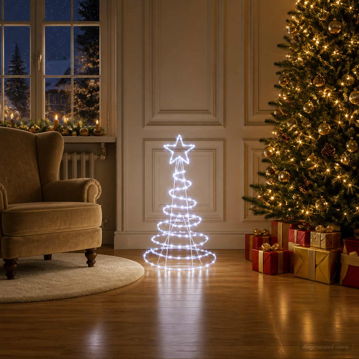 Φωτιζόμενο χριστουγεννιάτικο δέντρο LED LOVIISA 100 LED