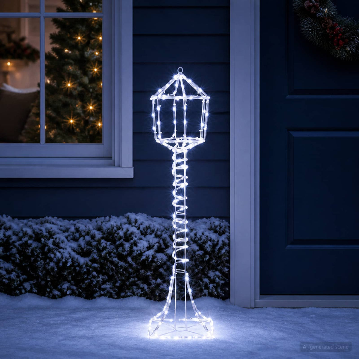 Χριστουγεννιάτικο φανάρι δρόμου LED LOVIISA 160 LED Ψυχρό λευκό - Pakobazaar