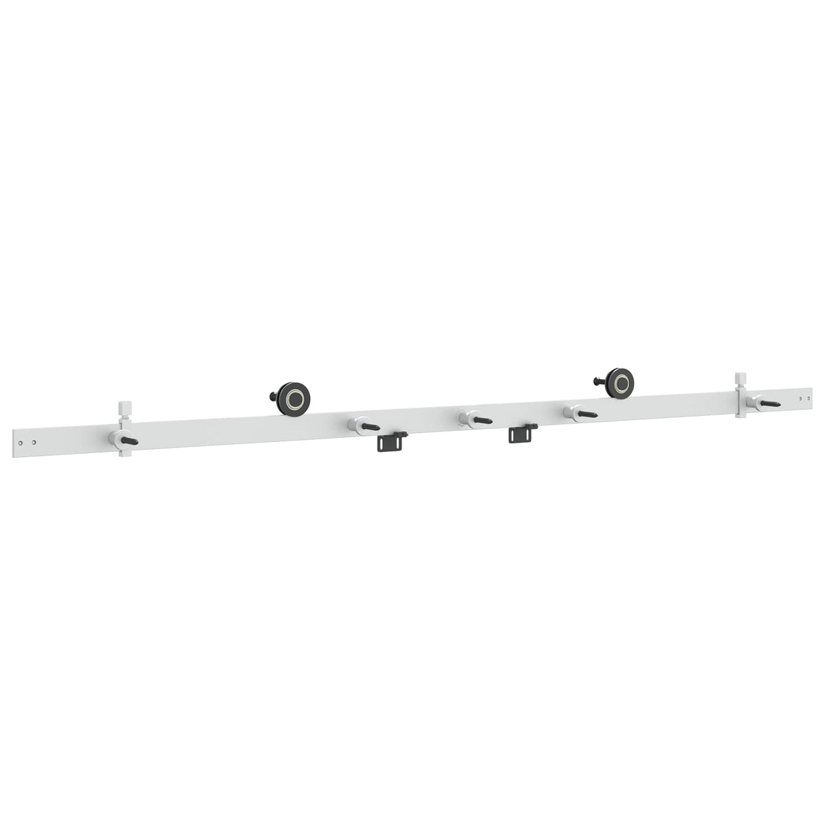 Μηχανισμός συρόμενης πόρτας 152,4 cm Ατσάλι Λευκό