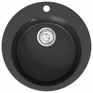 Νεροχύτης κουζίνας μονόγουρνος Γρανίτης 50,5 x 29 εκ. Γραφίτης - Pakobazaar