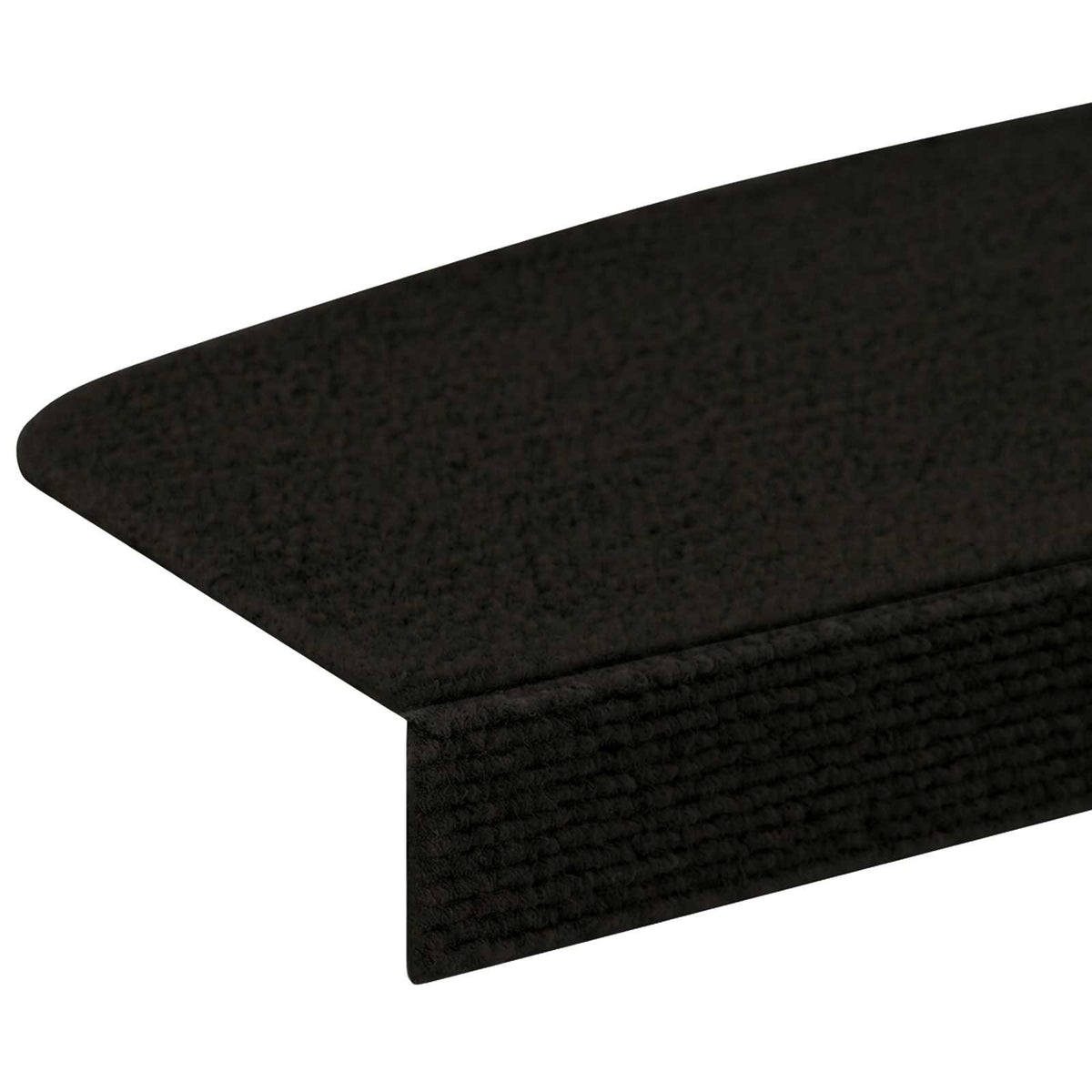 Πατάκια σκάλας 15 τμχ. 56 x 17 x 3 cm Μαύρο Πολυεστέρας - Pakobazaar