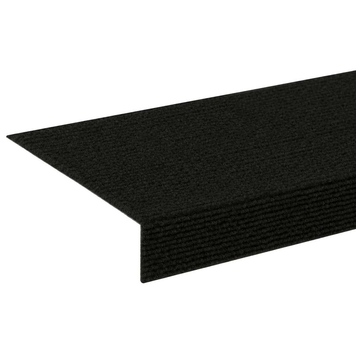 Πατάκια σκάλας 15 τμχ. 65 x 21 x 4 cm Μαύρο Πολυεστέρας - Pakobazaar