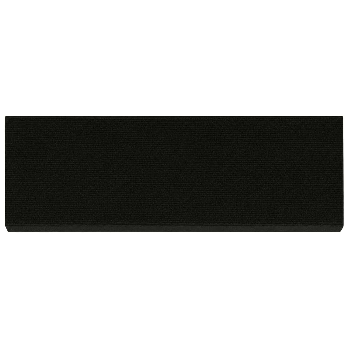 Πατάκια σκάλας 15 τμχ. 65 x 21 x 4 cm Μαύρο Πολυεστέρας - Pakobazaar