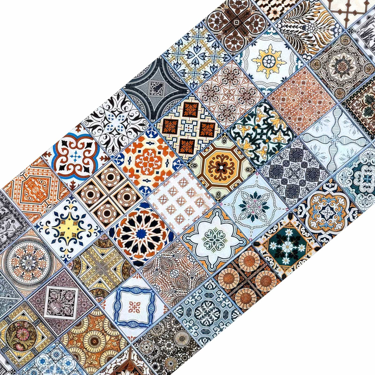 Πατάκια σκάλας 15 τμχ. 76 x 20 cm Μπλε Πολυεστέρας Ορθογώνιος - Pakobazaar